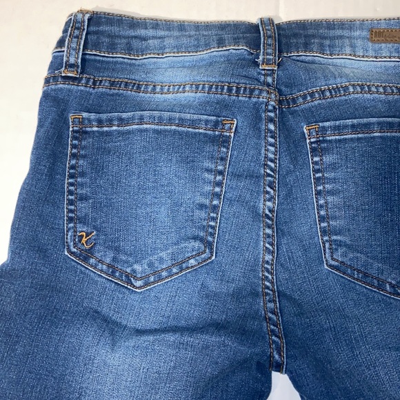 Kut From The Kloth Women’s Size 2 S Toothpick Skinny Distressed Denim Blue Jeans - Picture 8 of 9